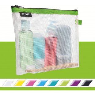 Leitz WOW Pochette Cosmetique, Resistante a l'Eau, Ideale en Trousse de Toilette, Adaptee au Voyage, 24x17x3cm - Ve