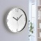 Leitz WOW Horloge Murale Quartz, Ideale pour le Bureau, la Cuisine, le Salon et la Salle de Bains, 29 cm - Blanche