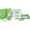 Leitz Porte-Bloc A4 avec Couverture, Polyfoam Leger, WOW, Vert, 41990054