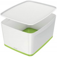 Leitz Grande Boite de Rangement A5 avec Couvercle MyBox, Pour la Maison & le Bureau, 18 L, Fini Brillant, Plastique, 