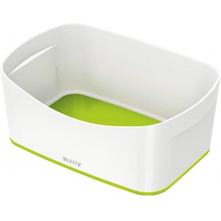 Leitz Bac de Rangement MyBox, Waterproof, Blanc/Vert, 52571054