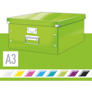 Leitz Boite de Rangement A3, Click & Store, Grande Taille, Vert, 60450054