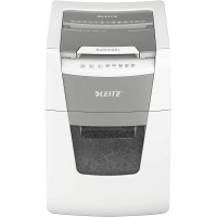 Leitz IQ 80110000 - Destructeur de Documents Coupe Croisee Securite P4 pour Bureau, Automatique, Capacite 100 Feuilles, Corbeill