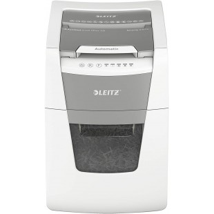 Leitz IQ 80110000 - Destructeur de Documents Coupe Croisee Securite P4 pour Bureau, Automatique, Capacite 100 Feuilles, Corbeill
