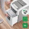 Leitz IQ 80110000 - Destructeur de Documents Coupe Croisee Securite P4 pour Bureau, Automatique, Capacite 100 Feuilles, Corbeill