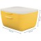 Leitz Bloc de Classement 2 Tiroirs, Cosy, Jaune, 53570019