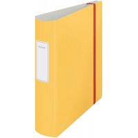 Leitz Classeur a  Levier 180° Active, Capacite 500 Feuilles, Dos 82 mm, Cosy, A4, Jaune, 10380019
