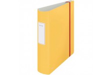 Leitz Classeur a  Levier 180° Active, Capacite 500 Feuilles, Dos 82 mm, Cosy, A4, Jaune, 10380019