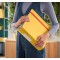 Leitz Classeur a  Levier 180° Active, Capacite 500 Feuilles, Dos 82 mm, Cosy, A4, Jaune, 10380019