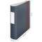 Leitz Classeur a  Levier 180° Active, Capacite 500 Feuilles, Dos 82 mm, Cosy, A4, Gris, 10380089