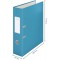 Leitz Classeur a  Levier, Capacite 600 Feuilles, Dos 80 mm, Cosy, A4, Bleu, 10610061