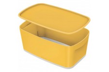 Leitz Petite Boite de Rangement avec Couvercle MyBox, Cosy, Jaune, 52630019