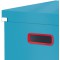 Leitz Click & Store - Boite de Rangement Pliable avec Couvercle, Carton Solide, Format A4, Maison / Bureau, Gamme Cosy, Bleu, 53