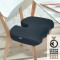 Leitz - Coussin d'Assise Rembourre pour Siege de Bureau, Reduit le Mal de Dos / les Douleurs Cervicales, Housse en Tissu & Inter