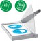 Leitz Precision Office 90220000 - Cisaille A3, Capacite 15 Feuilles, Longueur de Coupe 457 mm, Lame en Acier, Reperes