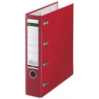 LEITZ 10120025 carton, polyethylene rouge - Cartable de carton, carton, polyethylene, rouge, 2 x a5, 1000 feuilles, 80 g/m², 7,5