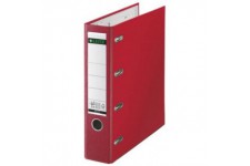 LEITZ 10120025 carton, polyethylene rouge - Cartable de carton, carton, polyethylene, rouge, 2 x a5, 1000 feuilles, 80 g/m², 7,5