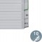 Leitz Intercalaires A4 10 Touches Vierges, Angle Design, Systeme d'Onglets Interchangeables, Gris, Plastique Ultra-R