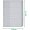 Leitz Intercalaires A4 15 Touches Vierges, Systeme d'Onglets Interchangeables, Gris, Plastique Ultra-Resistant, 1276