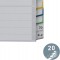 Leitz Intercalaires A4 20 Touches Vierges, Systeme d'Onglets Interchangeables, Gris, Plastique Ultra-Resistant, 1278