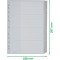 Leitz Intercalaires A4 20 Touches Vierges, Systeme d'Onglets Interchangeables, Gris, Plastique Ultra-Resistant, 1278