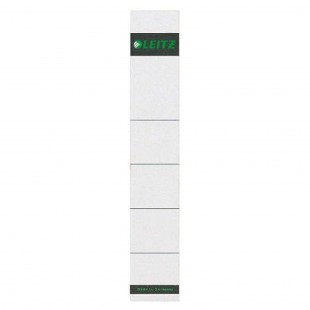Leitz etiquettes de Remplacement pour Classeurs a  Levier en Plastique avec Dos 50 mm, Court et etroit, 32 x 190mm, Carton, 1608