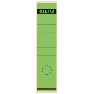 Leitz etiquettes Self Adhesive pour Classeurs a  Levier Couverture Papier et Dos 80 mm, Large, Long, 61,5 x 285 mm, Papier, 16 4