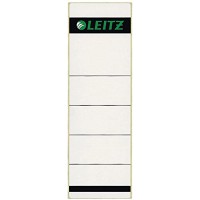 Leitz etiquettes Self Adhesive pour Classeurs a  Levier Couverture Papier et Dos 80 mm, Large, Court, 61,5 x 192 mm, Papier, 16 