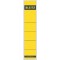 LEITZ Rcken Lot de 10 etiquettes autocollant, papier, court, etroit, jaune