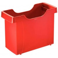 Esselte-Leitz 19080025 Boite en plastique Uni-Box Plus pour dossiers suspendus A4 (Rouge)