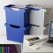 Esselte Leitz 19080035 Boite en plastique Uni-Box plus pour dossiers suspendus A4 (Bleu)