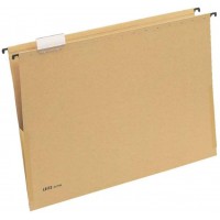 Lot de 25 : Leitz 19760000 Dossier suspendu lateral Alpha format A3 en carton avec porte-etiquette (Marron) (Import Allemagne)