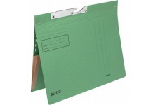 Lot de 50 : leitz Esselte pendelhefter combi avec etui, agrafage kfm. carton recycle-vert