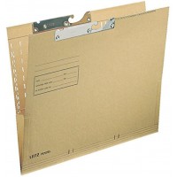 Lot de 50 : Esselte Leitz Suspension etui, sur le cote avec grenouilles, carton natron marron