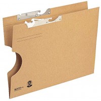 Lot de 25 : Esselte-leitz pendelmappe extra large sur le cote en carton (marron)