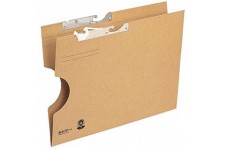 Lot de 25 : Esselte-leitz pendelmappe extra large sur le cote en carton (marron)