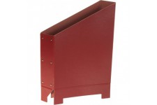 Leitz Porte-Revues avec Dos 80 mm, A4, Carton, Emballe a plat, Rouge, 24230025