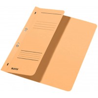Lot de 50 : Leitz Cahier a oe“illets 1/2 couverture avant A4, reliure officielle, carton manille Chamonis.