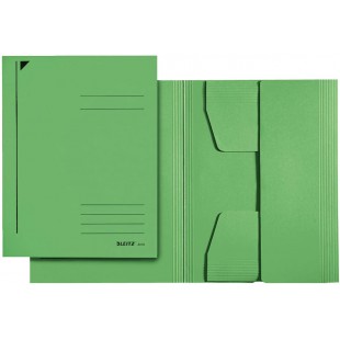 LEITZ 39240255 - Subcarpeta de 3 solapas. 430 grs.DIN A4 color verde