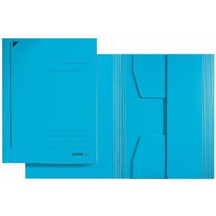 Esselte-Leitz Chemise a rabats, carton primaire, A5, bleu