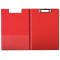 LEITZ - Ecritoire porte-bloc a  couverture, format A4, film transparent PP, rouge, couverture en cart