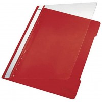 Esselte-Leitz, Classeur standard format A4, longue zone d'inscription, PVC Rouge