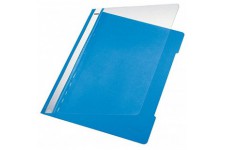 LEITZ 41910030 - Dossiers PVC mecanismo pla¡stico con tarjetero (caja 25 ud.) DIN A4 color azul claro