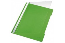 Classeur standard Esselte Leitz, format A4, longue zone d'inscription, PVC, vert clair