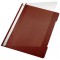 Leitz A4 Agrafeuse standard, longue zone d'inscription en PVC, marron