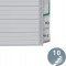 Leitz Intercalaires A4 10 Touches Vierges, Systeme d'Onglets Interchangeables, Gris, Plastique Ultra-Resistant, 4370