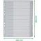 Leitz Intercalaires A4 10 Touches Vierges, Systeme d'Onglets Interchangeables, Gris, Plastique Ultra-Resistant, 4370