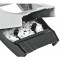 Leitz Mini-Perforatrice Sans Effort, Capacite 10 Feuilles, Noir, Metal, Reglette de Guidage avec Reperes, NeXXt, 50580095