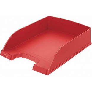 Lot de 5 : Leitz Corbeille a Courrier A4, Rouge, Plus, 52270025