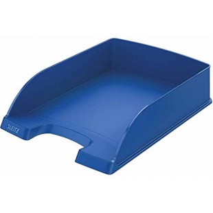 Lot de 5 : Leitz Corbeille a Courrier A4, Bleu, Plus, 52270035